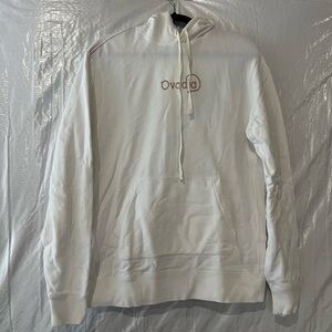 Ovadia & Sons White Logo Cotton Sweatshirt Size Small